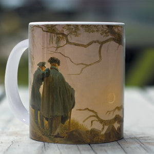 Ceramic Mugs Caspar David Friedrich Two Men Contemplating the Moon