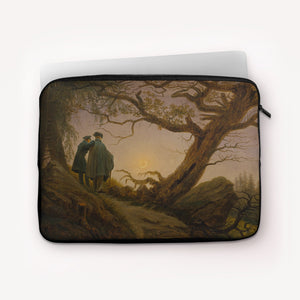 Laptop Sleeves Caspar David Friedrich Two Men Contemplating the Moon