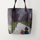 Tote Bags Edvard Munch New Snow in the Avenue