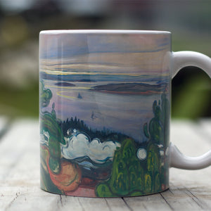 Ceramic Mugs Edvard Munch Train Smoke