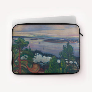 Laptop Sleeves Edvard Munch Train Smoke