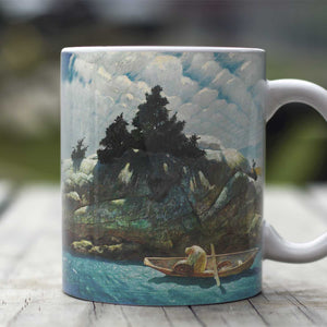 Ceramic Mugs N. C. Wyeth Black Spruce Ledge