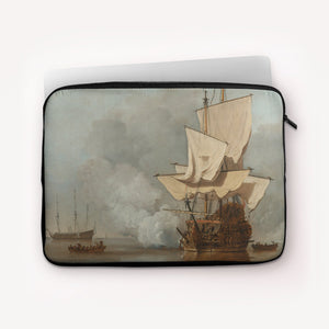 Laptop Sleeves Willem Van de Velde Cannon Shot